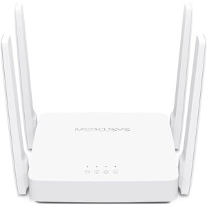 Wi-Fi роутер Mercusys AC10, 1167 Мбит/с, 2 порта 100 Мбит/с, белый