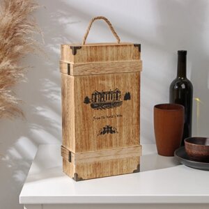 Ящик для хранения вина Доляна «Ливорно», 3520 см, на 2 бутылки