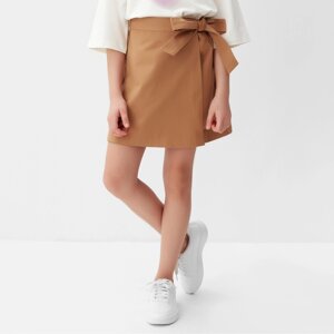 Юбка-шорты для девочки MINAKU, цвет коричневый, рост 116 см