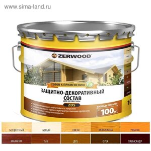 Защитно-декоративное состав ZERWOOD ZDS дуб 10л