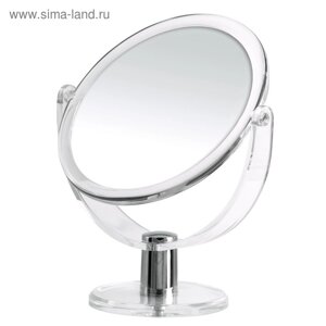 Зеркало косметическое настольное Kida RIDDER, прозрачное, 1х/3х- увеличение