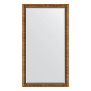 Зеркало напольное с фацетом в багетной раме, бронзовый акведук 93 мм, 112x202 см