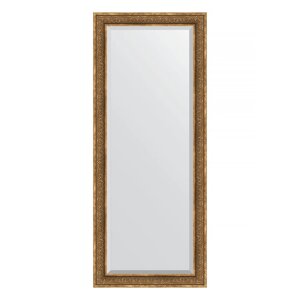 Зеркало напольное с фацетом в багетной раме, вензель бронзовый 101 мм, 84x204 см