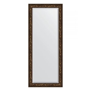 Зеркало напольное с фацетом в багетной раме, византия бронза 99 мм, 84x203 см