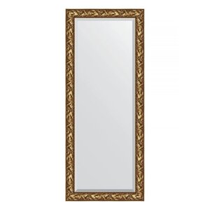 Зеркало напольное с фацетом в багетной раме, византия золото 99 мм, 84x203 см