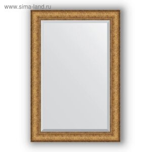 Зеркало с фацетом в багетной раме - медный эльдорадо 73 мм, 64 х 94 см, Evoform