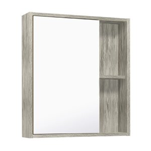 Зеркало-шкаф для ванной комнаты "Эко 60" скандинавский дуб, 12 х 60 х 65 см
