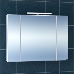 Зеркало-шкаф СаНта «Стандарт 100», трельяж фацет, со светом