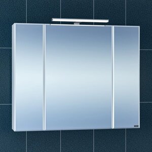Зеркало-шкаф СаНта «Стандарт 90», с подсветкой, цвет белый