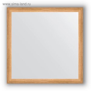 Зеркало в багетной раме - клен 37 мм, 60 х 60 см, Evoform