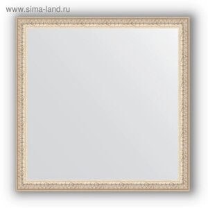 Зеркало в багетной раме - мельхиор 41 мм, 61 х 61 см, Evoform