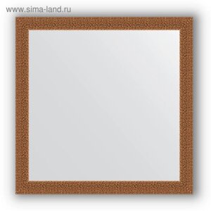 Зеркало в багетной раме - мозаика медь 46 мм, 61 х 61 см, Evoform