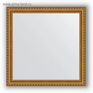 Зеркало в багетной раме - золотой акведук 61 мм, 74 х 74 см, Evoform