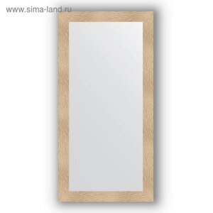 Зеркало в багетной раме - золотые дюны 90 мм, 80 х 160 см, Evoform