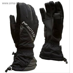 Зимние перчатки "Снежок", размер M, чёрные, серые