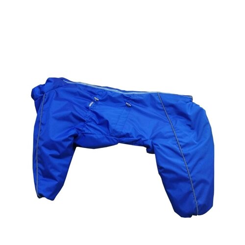 Зимний комбинезон для собак (кобель), размер 45-2 (ДС 45, ОГ 75, ОШ 54), синий