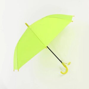 Зонт детский полуавтоматический d=90см, цвет лимонный