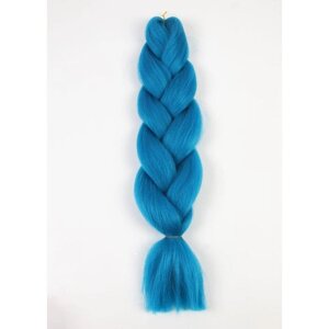 ZUMBA Канекалон однотонный, гофрированный, 60 см, 100 гр, цвет светло-синий (AY30)