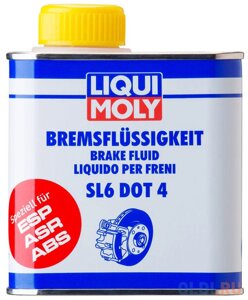 3086 LiquiMoly Тормоз. жидкостьBremsflussigkeit SL6 DOT 4(0,5л)
