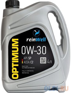 4952 Reinwell моторное масло 0W-30 API SP, ACEA C2 (4л)