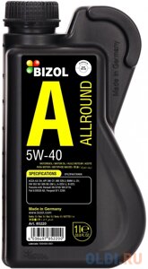 85220 BIZOL НС-синт. мот. масло Allround 5W-40 SN A3/B4 (1л)