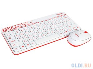 (920-008212) Клав. Мышь Беспроводная Logitech Wireless Combo MK240 Nano White