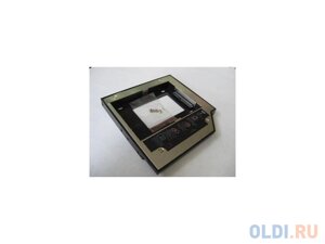 Адаптер оптибей Espada SS12,12.7 mm (optibay, hdd caddy) SATA/miniSATA (SlimSATA) для подключения HDD/SSD 2,5” к ноутбуку