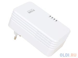 Адаптер PowerLine D-Link DHP-W310AV/B1A/C1A Беспроводной PowerLine-адаптер N300 с поддержкой HomePlug AV