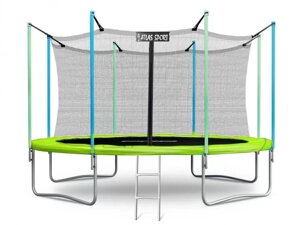 Батут Atlas Sport 374 см (12 ft) с внутренней сеткой и лестницей