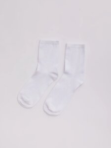 Белые хлопковые носки