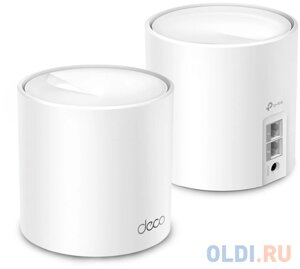 Бесшовный mesh роутер TP-link deco X10 (DECO X10(2-PACK AX1500 10/100/1000BASE-TX белый (упак. 2шт)