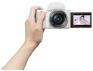Беззеркальная камера sony ZV-E10 белая (E PZ 16-50mm f/3.5-5.6 OSS) ILCZV-E10L/W