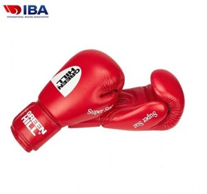 BGS-1213IBA Боксерские перчатки Super Star одобренные IBA красные, 12oz
