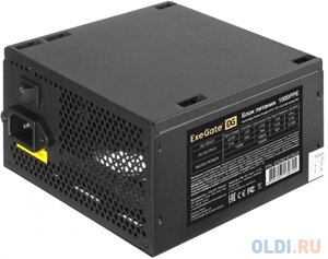 Блок питания 1000W exegate 1000PPE (ATX, APFC, кпд 80%80 PLUS), 12cm fan, 20+4pin, 2x2x (4+4) pin, 6xpci-E, 6xsata, 4xide, black)