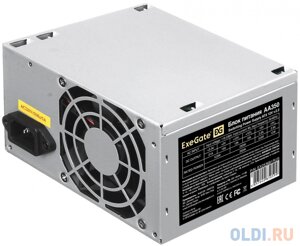 Блок питания 350W ExeGate AA350 (ATX, PC, 8cm fan, 24pin, 4pin, 2xSATA, IDE, кабель 220V в комплекте)