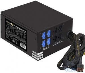 Блок питания 650W exegate 650PPX (ATX, APFC, SC, кпд 80%80 PLUS), 14cm fan, 24pin,4+4) pin, pcie, 5xsata, 4xide, FDD, cable management, кабель 220V