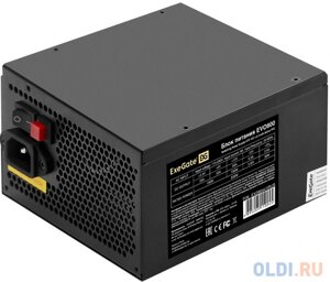 Блок питания 800W ExeGate EVO800 (ATX, APFC, PC, 12cm RGB fan, 24pin,4+4) pin, PCIe, 5xSATA, 3xIDE, FDD, Cable Management, black, кабель 220V в компл