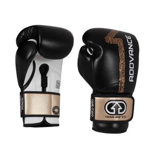 Боксерские перчатки Addvance Gel Black/White/Gold, 14 OZ