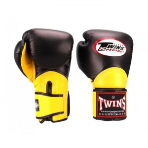 Боксерские перчатки BGVL-11 black/yellow, 12 OZ