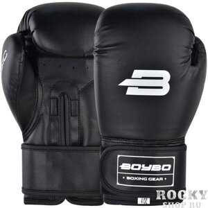 Боксерские перчатки BoyBo Basic Black, 10 OZ
