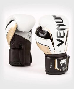 Боксерские перчатки Elite Evo White/Gold, 10 OZ