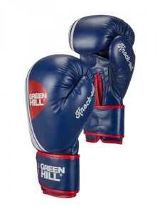 Боксерские перчатки KNOCKOUT синий, 10 oz