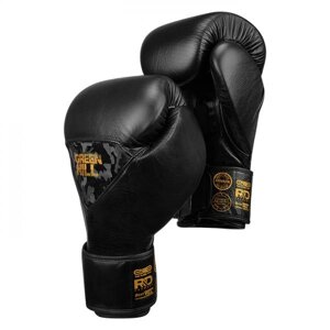 Боксерские перчатки Power Padded Training, чёрно-золотые, 12 OZ
