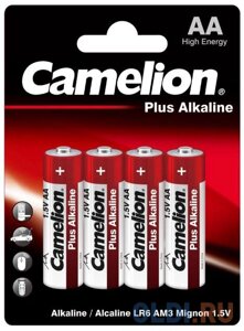 CamelionLR 6 Plus Alkaline BL-4 (LR6-BP4, батарейка,1.5В) (4 шт. в уп-ке)