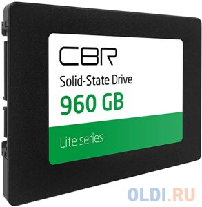 CBR SSD-960GB-2.5-LT22, внутренний SSD-накопитель, серия lite, 960 GB, 2.5, SATA III 6 gbit/s, SM2259XT, 3D TLC NAND, R/W speed up t