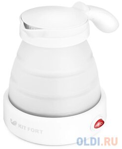 Чайник электрический KITFORT КТ-667-1 1150 Вт белый 0.6 л пластик