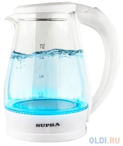 Чайник электрический Supra KES-1856G 1500 Вт белый 1.8 л стекло