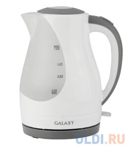 Чайник GALAXY GL 0200 2200 Вт белый серый 1.6 л пластик