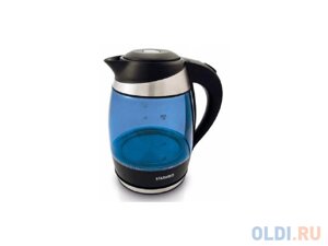 Чайник StarWind SKG2218 2200 Вт чёрный голубой 1.8 л стекло