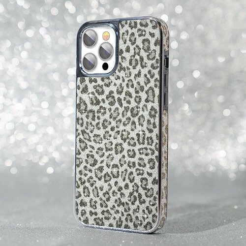 Чехол PQY Chameleon для iPhone 12/12 Pro Леопард (Серебро) Kingxbar IP 12/12 Pro Chameleon Series-Leopard (S